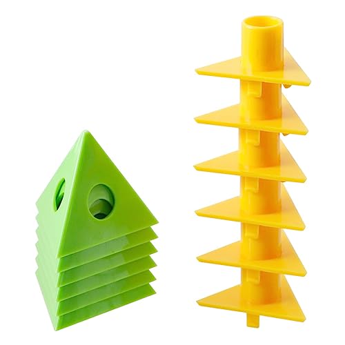 Painter Triangle Pyramid Stand Paint Wood Lift Pads Carpenter Non-Stick Rack Tool Woodworking Accessories PVC Woodworking Triangle Paint Bracket PVC Bracket for for Woodwork Stand von DOSERTY