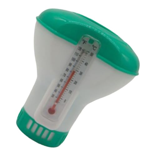 Pool-Chemikalienschwimmer Spender, große Kapazität, schwimmender Chlorspender, Chlortabletten, Schwimmer mit Thermometern, Tabletten schwimmend Pool-Chemikalienschwimmer Spender, große Kapazität, schwimmender Chlorspender, Chlortabletten, Schwimmer mit Thermometern, Tabletten schwimmend von DOSERTY