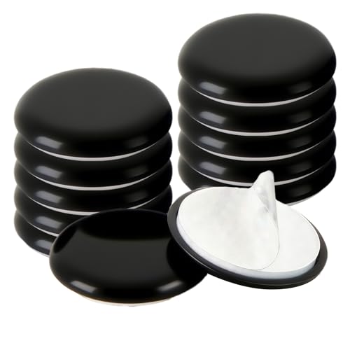 Selbstklebende Möbelgleiter – 8 Stück, 25 mm, Stuhlbein-Bodenschoner, kratzfeste Gleitpads für Teppich und Teppich, selbstklebende Möbelbeweger von DOSERTY