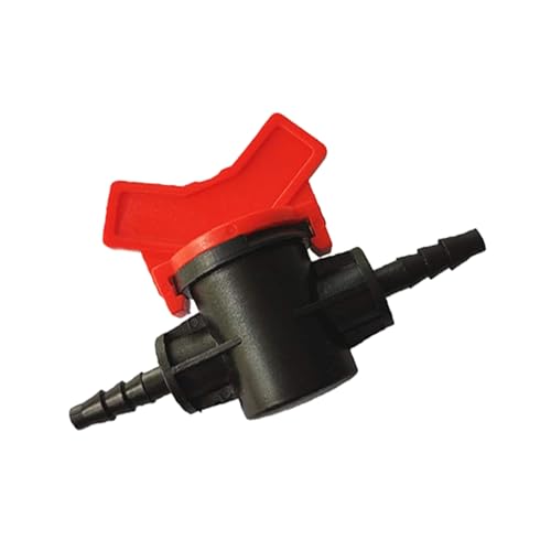 Set mit 2 praktischen stabilen Materialien Absperrventile Wasserdurchfluss gesteuert für Schläuche mit 8 mm und 10 mm Durchmesser im Freien wassergesteuert von DOSERTY