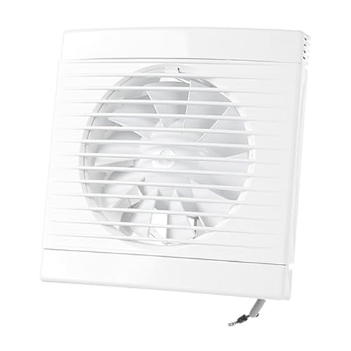 DOSPEL PLAY CLASSIC 100 WP Wandventilator - Leiser 100mm Lüfter mit Zugschalter und Stromkabel - 12W Leistung - Energieeffizient - IPX4 Spritzwasserschutz - Für Bad und Küche von DOSPEL