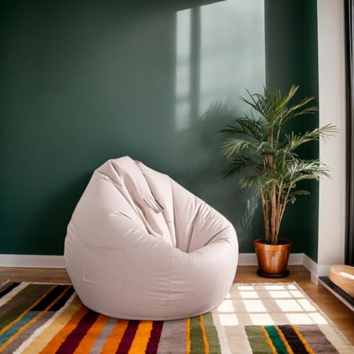 DOSYCOVUR Bean Bag Cover Nur Samt Waschbar Stretch Soft Zipper Verdickte Solid Color Für Bean Bag Sofa Schlafzimmer Büro Wohnzimmer Patio Erwachsene Teens,J,100 * 110cm von DOSYCOVUR