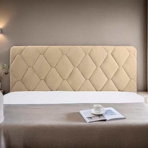 DOSYCOVUR Dehnbarer Samt Kopfteil Bezug Gepolstertes Kopfteil Kissen Schutz Überzug Für Bett Kopfteil Schutz Für Einzelbett King Doppelbett Waschbar,Camel,180cm DOSYCOVUR Dehnbarer Samt Kopfteil Bezug Gepolstertes Kopfteil Kissen Schutz Überzug Für Bett Kopfteil Schutz Für Einzelbett King Doppelbett Waschbar,Camel,180cm von DOSYCOVUR
