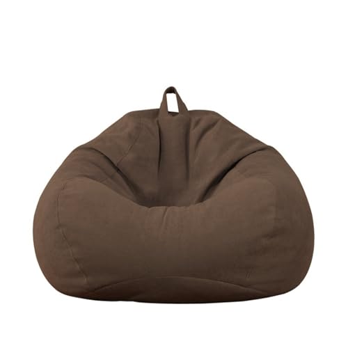 DOSYCOVUR Moderne Velours Hülle Sitzsack Erwachsene Teenager Waschbar Zipper Dick Solide Farbe Stretch Leicht Zu Entfernen Schlafzimmer Büro Wohnzimmer Patio,E,110 * 120cm von DOSYCOVUR