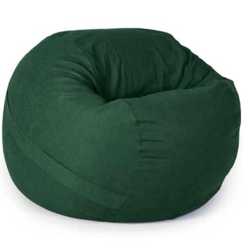 DOSYCOVUR Sitzsack Hülle Erwachsene Teenager Velours Waschbar Zipper Stretch Dick Solide Farbe Einfach Zu Entfernen Zu Waschen Für Wohnzimmer Büro Schlafzimmer,C,105cm*65cm von DOSYCOVUR