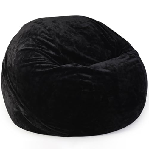 DOSYCOVUR Sitzsack Hülle Erwachsene Teenager Velours Waschbar Zipper Stretch Dick Solide Farbe Einfach Zu Entfernen Zu Waschen Für Wohnzimmer Büro Schlafzimmer,I,105cm*65cm von DOSYCOVUR