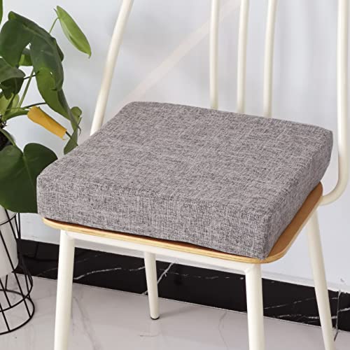 DOTBUY Einfarbig Stuhlkissen Abnehmbarem rutschfeste Sitzkissen Stuhl Waschbar Sitzpolster Sitzauflage für Gartenstuhl Gartenbank Terrasse Indoor Outdoor (Taupe,50x50x5cm) von DOTBUY-SHOP