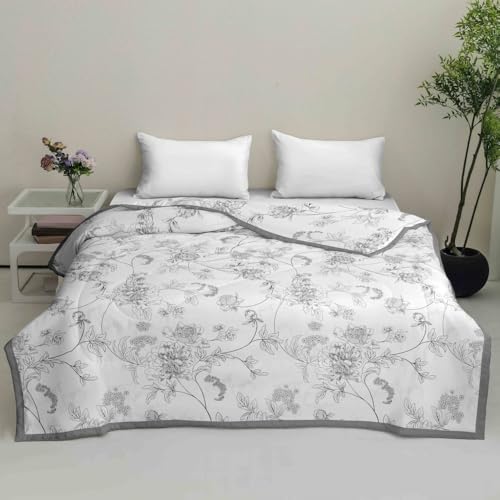 DOTBUY-SHOP Bettüberwurf Steppdecke, Niedliche-Drucke Tagesdecke Leichte Tagesdecken mit Präge Wohndecke aus Gesteppt Bettdecke Einzelbett Doppelbett (Pflanze,155x220cm) von DOTBUY-SHOP