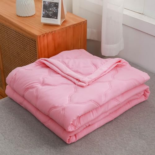 DOTBUY-SHOP Bettüberwurf Steppdecke Drucken Tagesdecke Leichte Tagesdecken mit Präge Wohndecke aus Gesteppt Bettdecke Bettbezug für Einzelbett Doppelbett (Rosa,150x200cm) von DOTBUY-SHOP