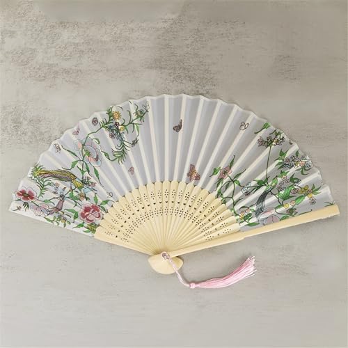 DOTBUY-SHOP Classic-Serie Faltbare Fächer, Chiffon Chinesischer Handfächer, Fächer Klein Holz, Klassischer Fecher Sommer, für Geburtstagsgeschenk, Tanzen, Hochzeit, Party Dekoration (6 Stück,Grün 1) DOTBUY-SHOP Classic-Serie Faltbare Fächer, Chiffon Chinesischer Handfächer, Fächer Klein Holz, Klassischer Fecher Sommer, für Geburtstagsgeschenk, Tanzen, Hochzeit, Party Dekoration (6 Stück,Grün 1) von DOTBUY-SHOP