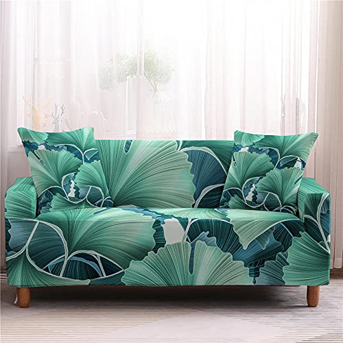 DOTBUY-SHOP Elastische Stretch Sofa Überzug, Couch überzug 4/3/2/1 Sitzer Weicher Stretchbezug Sofabezug Sofa Cover Universal Sofaschoner Möbelschutz (145-185cm,Dschungel) von DOTBUY-SHOP