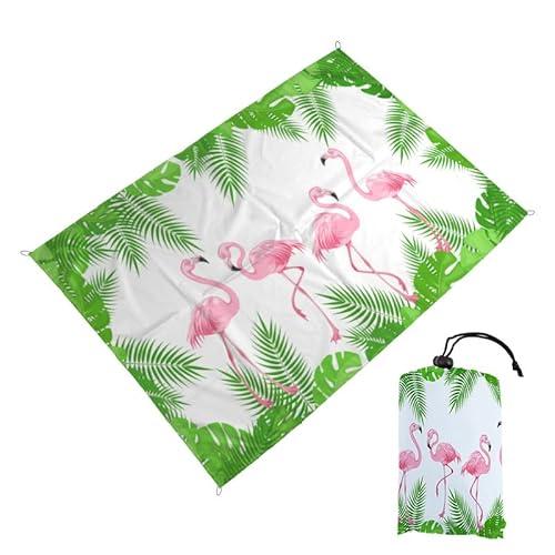 DOTBUY-SHOP Groß Stranddecke Sandfrei Picknickdecke Wasserdicht, Tragbare Faltbar Strandmatte, Moderne Designs Picknickmatte für Strand, Camping, Wandern, Reisen (Blatt,200x210cm) von DOTBUY-SHOP