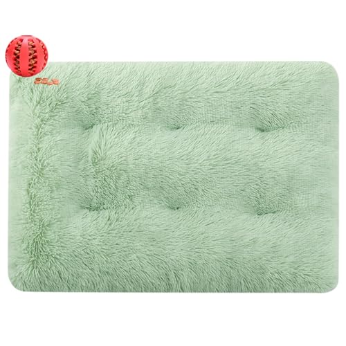 DOTBUY-SHOP Hundebet Rectangular Katzenbett, Hundekissen Grosse Hunde Rectangle Kissen, Plüsch-Hundekorb Hundebett Waschbar, für Groß Hunde, Katzen und Herbst und Winter (110X75cm,Grün) von DOTBUY-SHOP