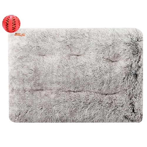 DOTBUY-SHOP Hundebet Rectangular Katzenbett, Hundekissen Grosse Hunde Rectangle Kissen, Plüsch-Hundekorb Hundebett Waschbar, für Groß Hunde, Katzen und Herbst und Winter (55X40cm,Curry hell) von DOTBUY-SHOP