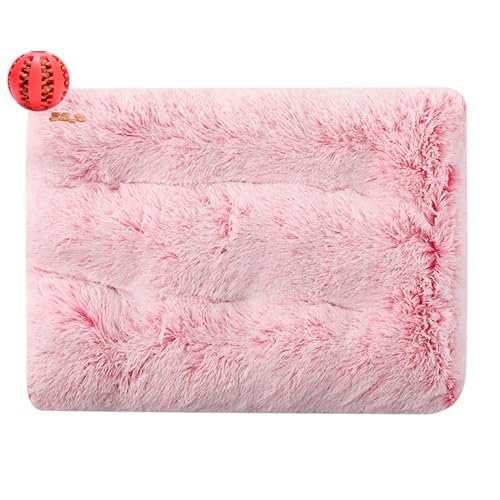 DOTBUY-SHOP Hundebet Rectangular Katzenbett, Hundekissen Grosse Hunde Rectangle Kissen, Plüsch-Hundekorb Hundebett Waschbar, für Groß Hunde, Katzen und Herbst und Winter (45X30CM,Rosa) von DOTBUY-SHOP