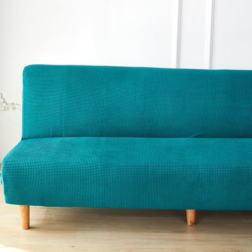 DOTBUY-SHOP Ohne Armlehne Sofahusse Stretch, Weich&Bequem Sofa Abdeckung, Sofa Überzug Armloser Möbel Protector (160-190cm,Türkisgrün) von DOTBUY-SHOP