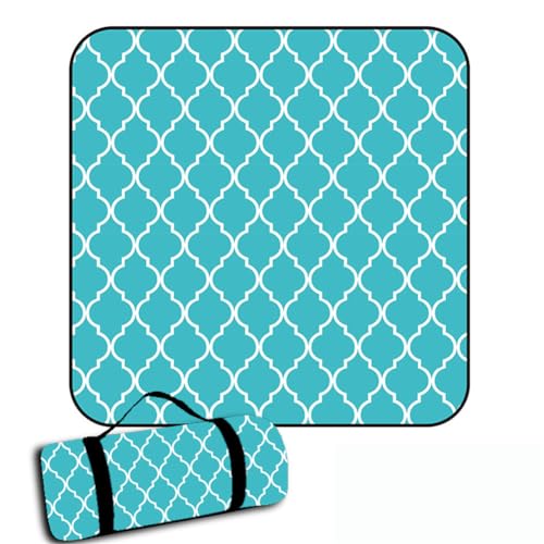 DOTBUY-SHOP Picknickdecke Wasserdicht, Campingdecke Stranddecke Maschinenwaschbar Faltbar Picknickmatte, für Outdoor Strand, Campen, Wandern und Ausflüge (Blau,200x150cm) von DOTBUY-SHOP