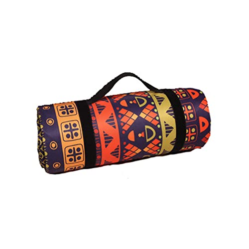 DOTBUY-SHOP Picknickdecke Wasserdicht, Campingdecke Stranddecke Wärmeisoliert Maschinenwaschbar Faltbar Picknickmatte, für Outdoor Strand Campen Wandern Ausflüge (lila orange,200x150cm) von DOTBUY-SHOP