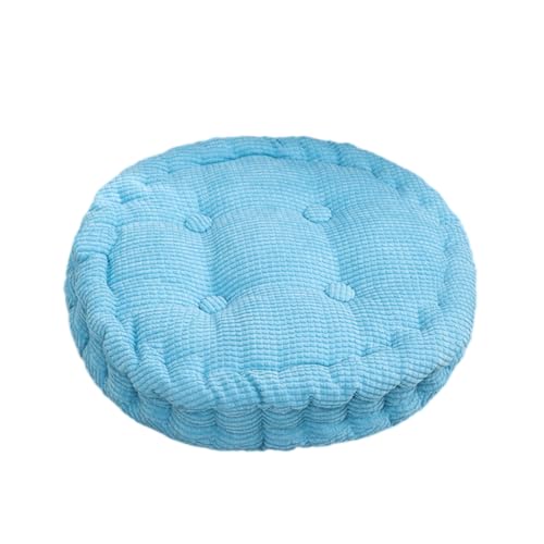 DOTBUY-SHOP Sitzkissen Jacquard, Sitzkissen Outdoor und Indoor, Widerstandsfähige & Robuste Stuhlkissen Kinder Komfortabel Sitzpolster für Outdoor Garten Büro (45x45cm (Round),Himmelblau) von DOTBUY-SHOP
