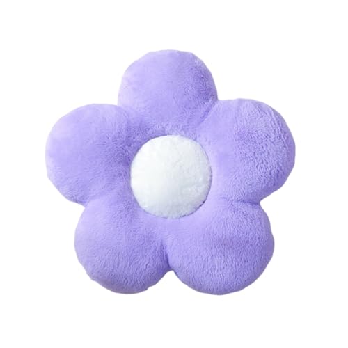 DOTBUY-SHOP Sitzkissen in Gänseblümchenform, Sitzkissen Outdoor und Indoor, Widerstandsfähige & Robuste Stuhlkissen Komfortabel Sitzpolster für Garten, Büro (35x35cm,Lila) von DOTBUY-SHOP