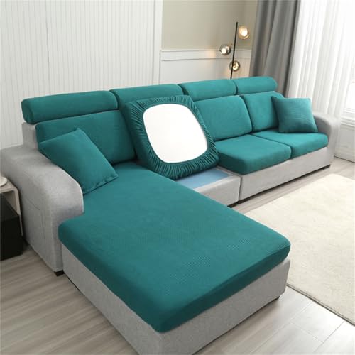 DOTBUY-SHOP Sofa Sitzbezug Stretch, Jacquard Sofa Sitzkissenbezug Elastisch Sofa Sitzkissen Bezug Stretch Universal Couch Sitzbezug Sofa Sitz Bezug (Kopfstützen-Bezug,Malachitgrün) von DOTBUY-SHOP