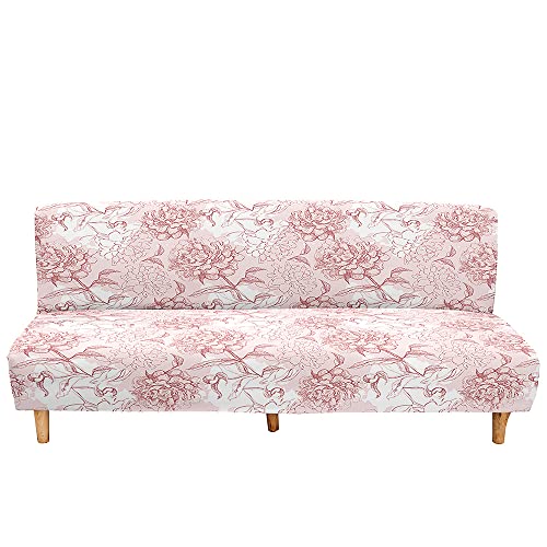 DOTBUY-SHOP Stretch Bettcouch Schonbezug, Weich & Bequem Antirutsch Sofa Abdeckung Moderne Minimalismus Bedruckter Sofa Überzug Protector Sofabezug (?M?160-190cm,Rosa) von DOTBUY-SHOP