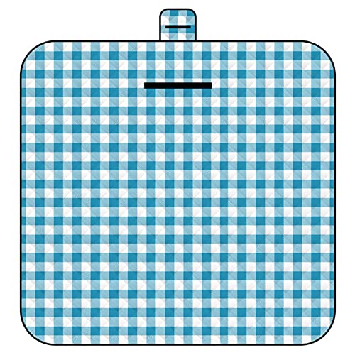DOTBUY-SHOP Tartan Picknickdecke Wasserdicht, Campingdecke Stranddecke Maschinenwaschbar Faltbar Isoliert Picknickmatte, für Outdoor Strand, Campen, Wandern und Ausflüge (Blau,150 * 200cm) von DOTBUY-SHOP