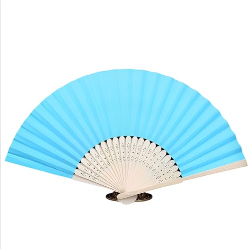 DOTBUY-SHOP Volltonfarbe Faltbare Fächer,Chinesischer Handfächer Fächer Klein Holz,Klassischer Fecher Sommer,für Geburtstagsgeschenk,Tanzen,Cosplay,Party,Requisiten-Dekoration (Himmelblau,10 Stück) DOTBUY-SHOP Volltonfarbe Faltbare Fächer,Chinesischer Handfächer Fächer Klein Holz,Klassischer Fecher Sommer,für Geburtstagsgeschenk,Tanzen,Cosplay,Party,Requisiten-Dekoration (Himmelblau,10 Stück) von DOTBUY-SHOP