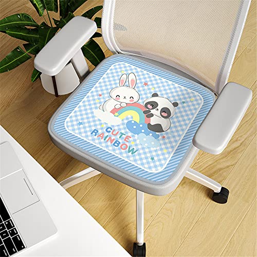 DOTBUY Stuhlkissen Quadratisch, rutschfeste Sitzkissen Stuhl Waschbar Sitzpolster Atmungsaktiv Sitzauflage für Gartenstuhl Gartenbank Terrasse Indoor Outdoor (Panda,45x45cm) von DOTBUY-SHOP
