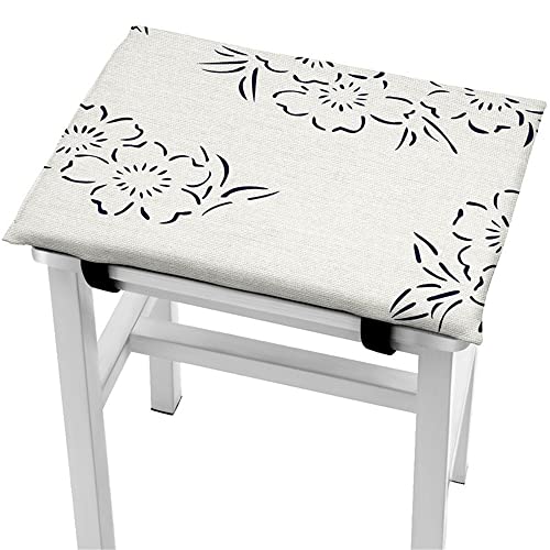 DOTBUY Stuhlkissen Sitzkissen mit Haltebändern,Memory Schaum Sitzkissen Stuhlkissen Bequem Sitzauflagen mit Outdoor Indoor Weiche Kissen fr Gartensthle (Tanghua,26x34cm) von DOTBUY-SHOP