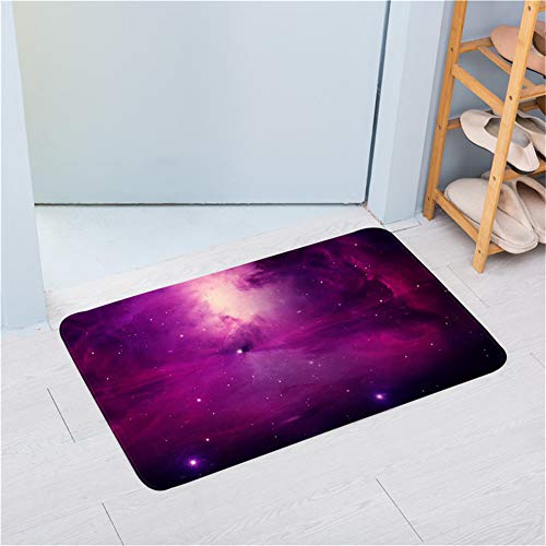 Flanell Fußmatte, DOTBUY Flanell Innen und Aussen Fussmatten rutschfest und Waschbar Praktische Fußabtreter Fussabstreifer Flur Teppich Wohnzimmer (40 x60cm,3D Weltraum Wirbel H) von DOTBUY-SHOP