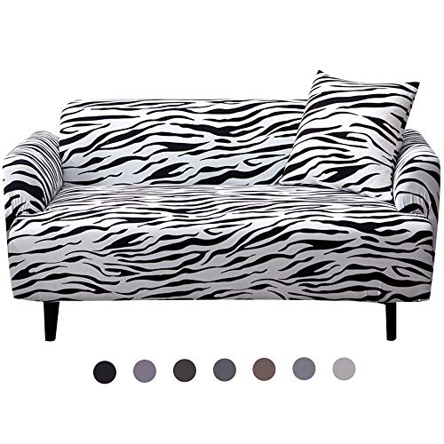 Sofabezug 1 2 3 4 Sitzer Stretch, DOTBUY Elastische Universal Sofa Überwürfe Sofahusse Sofa Abdeckung Schonbezug Couchbezug für Armlehnen Sofa (3 Sitzer (190-230cm),Leoparden Muster) von DOTBUY-SHOP