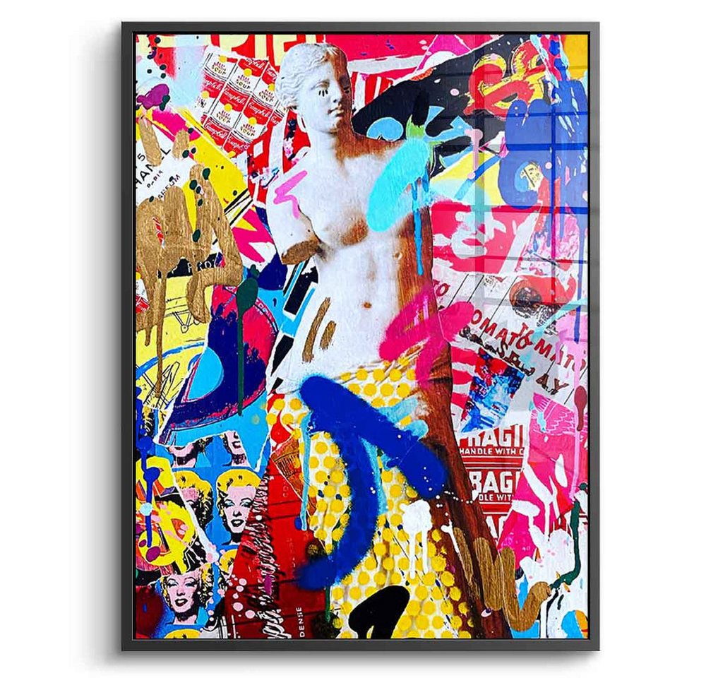 DOTCOMCANVAS® Acrylglasbild ANTIK LOVE - Acrylglas, Acrylglasbild ANTIK LOVE Pop Art Statue hochkant von DOTCOMCANVAS®