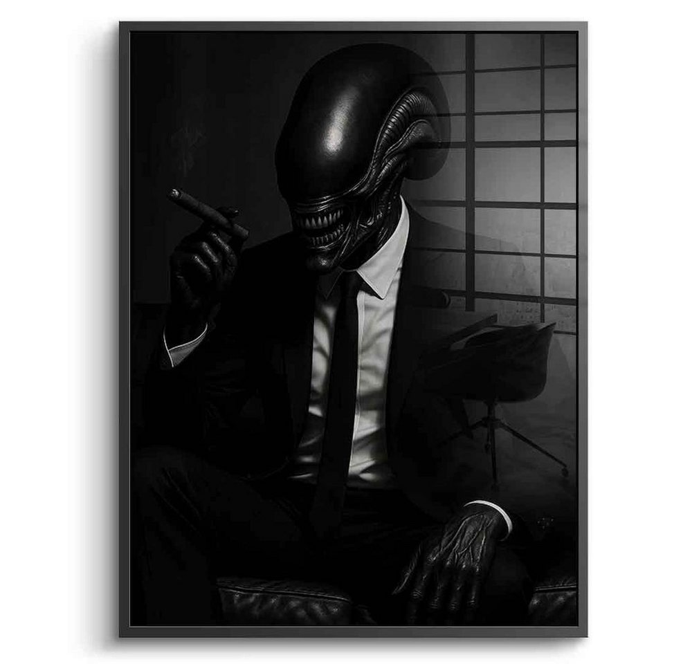 DOTCOMCANVAS® Acrylglasbild Alien Boss - Acrylglas, Acrylglasbild Alien Boss Portrait Kunstdruck Wandbild von DOTCOMCANVAS®