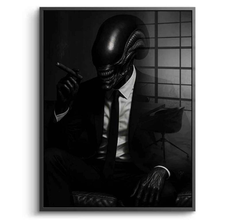 DOTCOMCANVAS® Acrylglasbild Alien Boss - Acrylglas, Acrylglasbild Alien Boss Portrait Kunstdruck Wandbild von DOTCOMCANVAS®