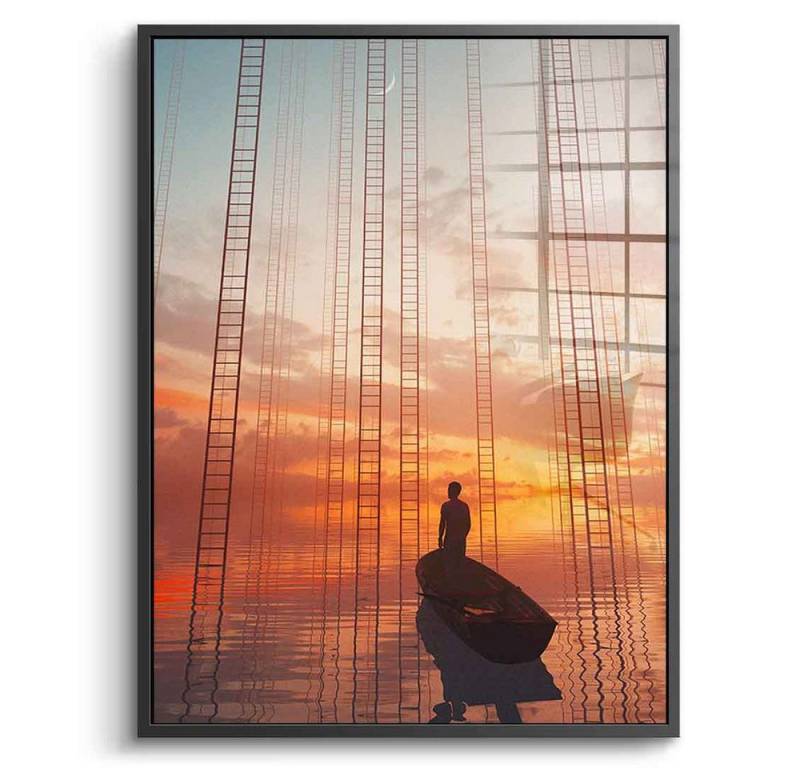 DOTCOMCANVAS® Acrylglasbild An Unplanned Escape - Acrylglas, Acrylglasbild An Unplanned Escape AI KI generiert Wandbild von DOTCOMCANVAS®