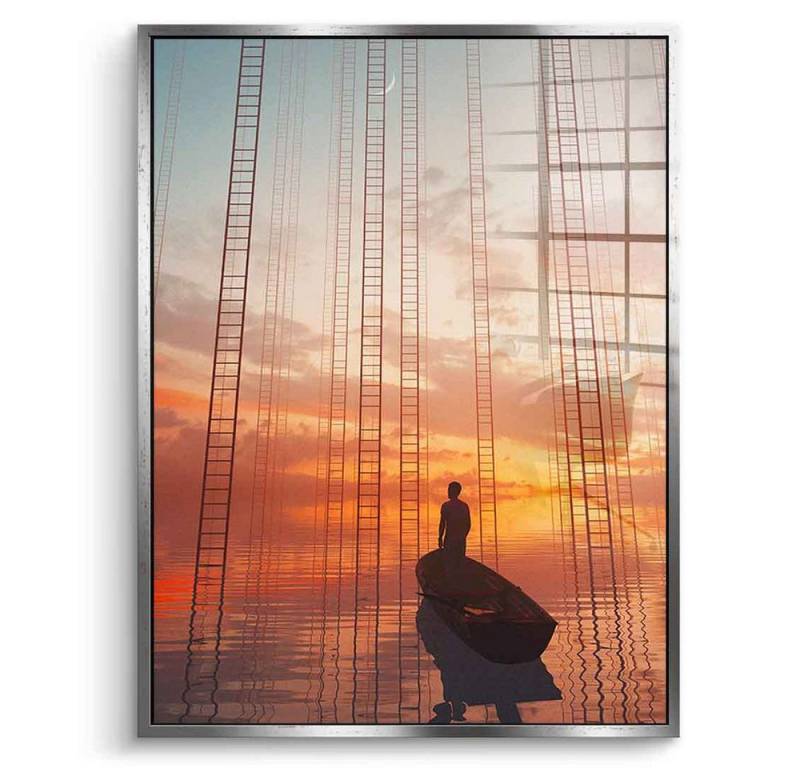 DOTCOMCANVAS® Acrylglasbild An Unplanned Escape - Acrylglas, Acrylglasbild An Unplanned Escape AI KI generiert Wandbild von DOTCOMCANVAS®