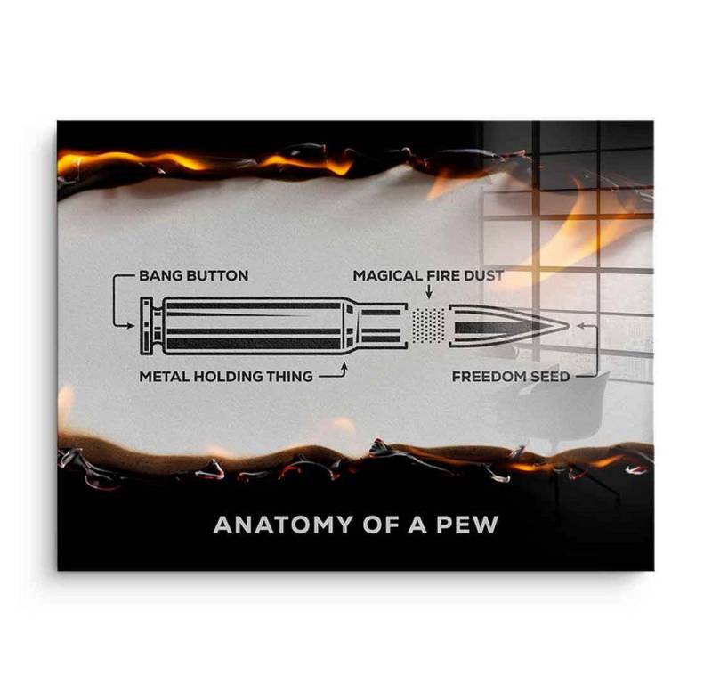 DOTCOMCANVAS® Acrylglasbild Anatomy of a Pew - Acrylglas, Acrylglasbild Anatomy of a Pew Wandbild Kunstdruck von DOTCOMCANVAS®