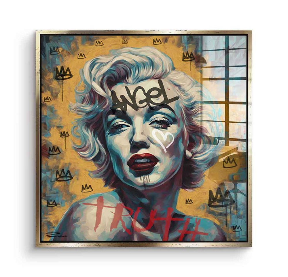 DOTCOMCANVAS® Acrylglasbild Angel Truth - Acrylglas, Acrylglasbild Marilyn Monroe Angel Truth Portrait von DOTCOMCANVAS®