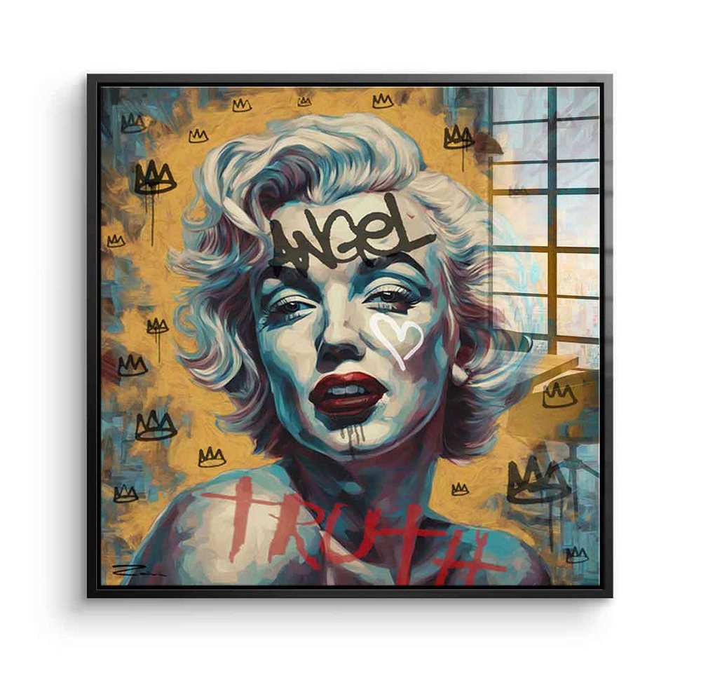 DOTCOMCANVAS® Acrylglasbild Angel Truth - Acrylglas, Acrylglasbild Marilyn Monroe Angel Truth Portrait von DOTCOMCANVAS®