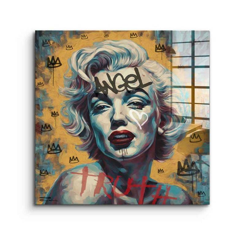 DOTCOMCANVAS® Acrylglasbild Angel Truth - Acrylglas, Acrylglasbild Marilyn Monroe Angel Truth Portrait von DOTCOMCANVAS®