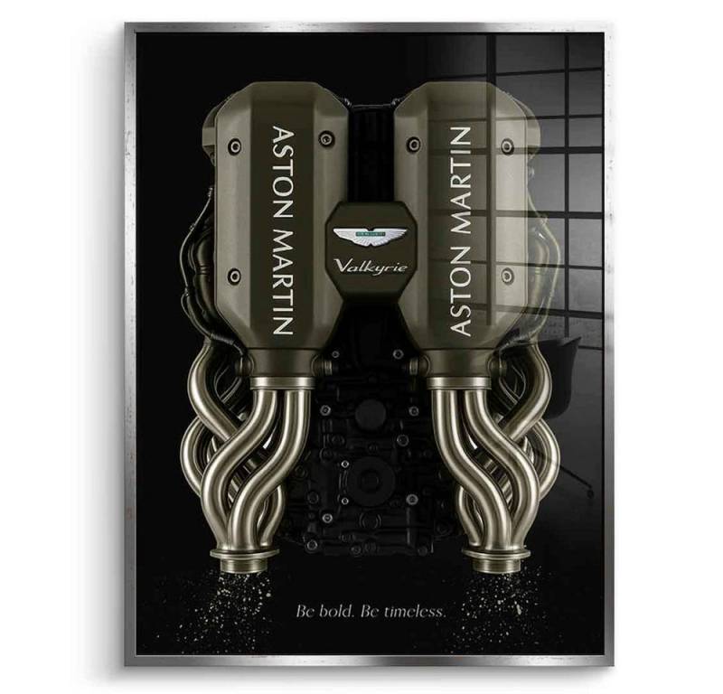 DOTCOMCANVAS® Acrylglasbild Aston Martin Engine - Acrylglas, Acrylglasbild Aston Martin engine Auto edel luxus Wandbild Kunstdruck von DOTCOMCANVAS®