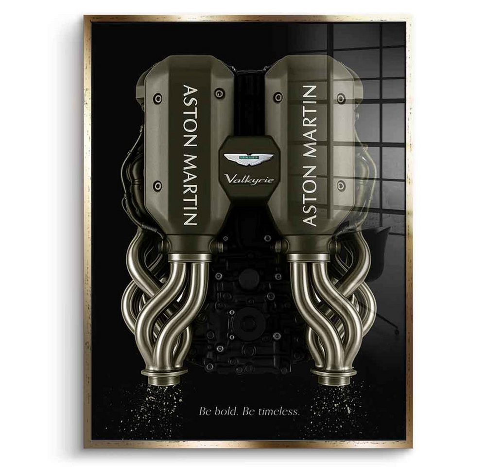 DOTCOMCANVAS® Acrylglasbild Aston Martin Engine - Acrylglas, Acrylglasbild Aston Martin engine Auto edel luxus Wandbild Kunstdruck von DOTCOMCANVAS®