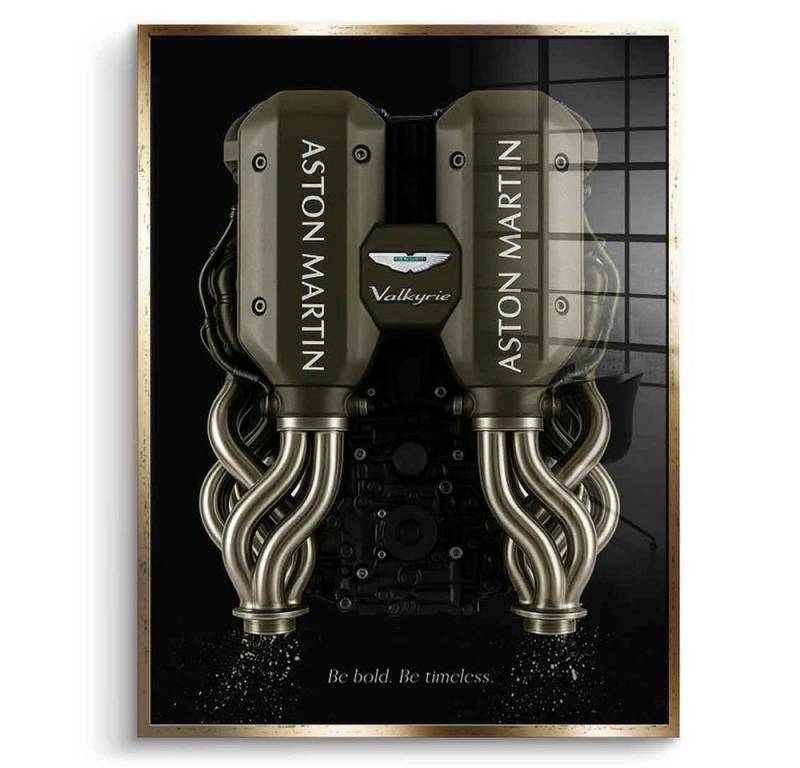 DOTCOMCANVAS® Acrylglasbild Aston Martin Engine - Acrylglas, Acrylglasbild Aston Martin engine Auto edel luxus Wandbild Kunstdruck von DOTCOMCANVAS®