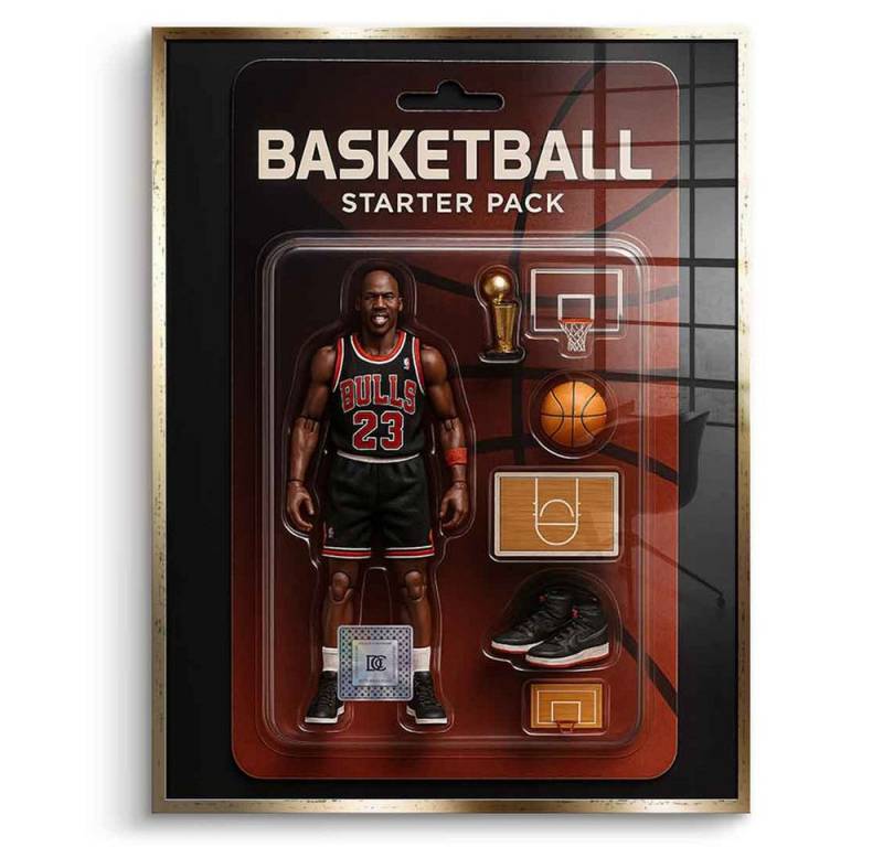 DOTCOMCANVAS® Acrylglasbild BASKETBALL Starter Pack - Acrylglas, Acrylglasbild BASKETBALL Starter Pack Kunstdruck Wandbild von DOTCOMCANVAS®