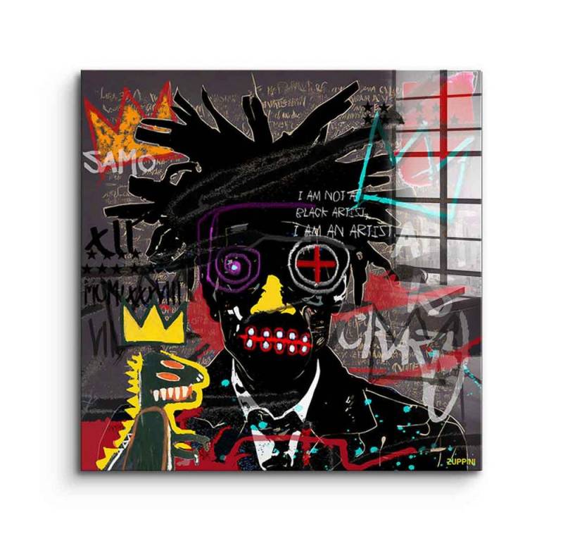 DOTCOMCANVAS® Acrylglasbild Basquiai - Acrylglas, Acrylglasbild Basquiai Pop Art Wandbild Kunstdruck von DOTCOMCANVAS®