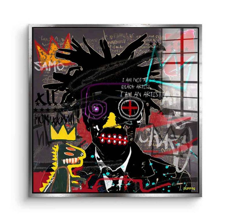 DOTCOMCANVAS® Acrylglasbild Basquiai - Acrylglas, Acrylglasbild Basquiai Pop Art Wandbild Kunstdruck von DOTCOMCANVAS®