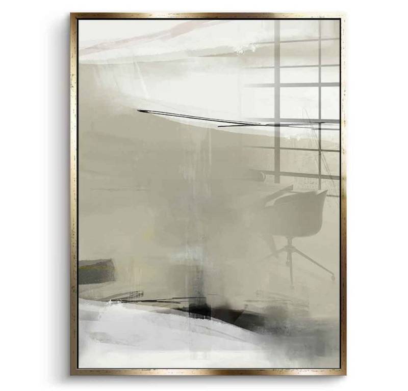 DOTCOMCANVAS® Acrylglasbild Break Collection 04 - Acrylglas, Acrylglasbild Break Collection 04 beige Wandbild Kunstdruck von DOTCOMCANVAS®