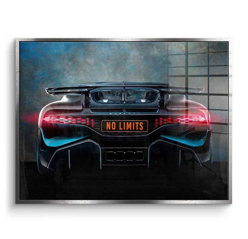 DOTCOMCANVAS® Acrylglasbild Bugatti Backside - Acrylglas, Acrylglasbild Bugatti Backside Auto Kunstdruck Wandbild von DOTCOMCANVAS®