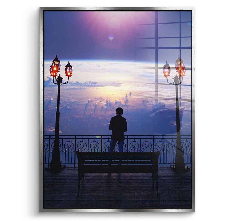 DOTCOMCANVAS® Acrylglasbild By The Pier - Acrylglas, Acrylglasbild By The Pier Art Kunst AI KI generiert Wandbild von DOTCOMCANVAS®